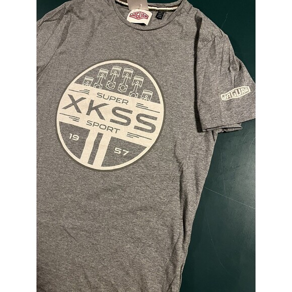RARE Men’s Jaguar OFFICIAL Super Sport XKSS T-Shirt MEDIUM F1 Racing Car Logo - Picture 1 of 7